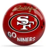 OTB NFL San Francisco 49ers Graffiti Wall Bowling Ball front view