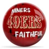 OTB NFL San Francisco 49ers Graffiti Wall Bowling Ball back view