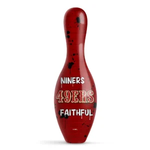 OTB NFL San Francisco 49ers Graffiti Wall Bowling Pin back view