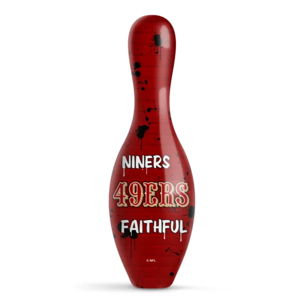 OTB NFL San Francisco 49ers Graffiti Wall Bowling Pin back view