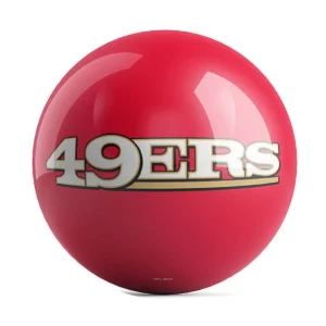 OTB NFL San Francisco 49ers Team Logo Bowling Ball back view