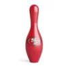 OTB NFL San Francisco 49ers Team Logo Bowling Pin front view