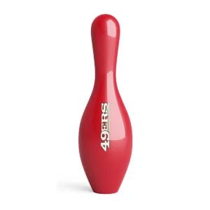 OTB NFL San Francisco 49ers Team Logo Bowling Pin back view