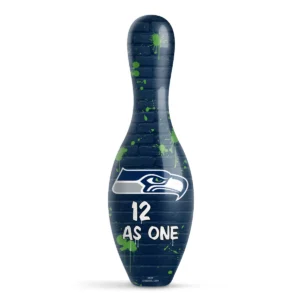 OTB NFL Seattle Seahawks Graffiti Wall Bowling Pin front view