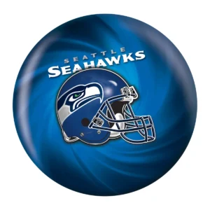 OTB NFL Seattle Seahawks Helmet Swirl Bowling Ball back view
