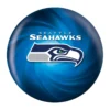 OTB NFL Seattle Seahawks Helmet Swirl Bowling Ball front view