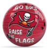OTB NFL Tampa Bay Buccaneers Graffiti Wall Bowling Ball front view