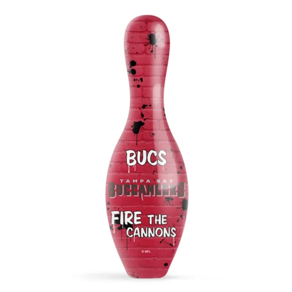 OTB NFL Tampa Bay Buccaneers Graffiti Wall Bowling Pin back view