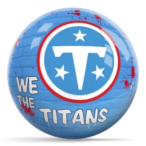OTB NFL Tennessee Titans Graffiti Wall Bowling Ball front view