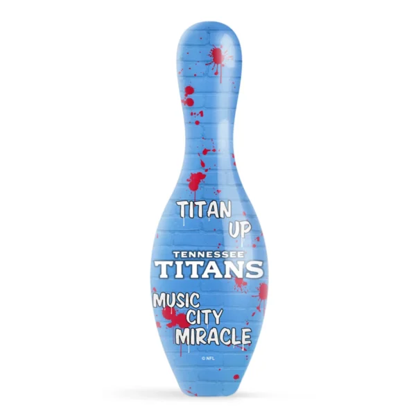OTB NFL Tennessee Titans Graffiti Wall Bowling Pin back view