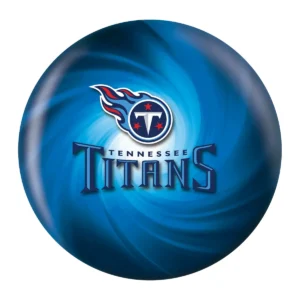 OTB NFL Tennessee Titans Helmet Swirl Bowling Ball front view