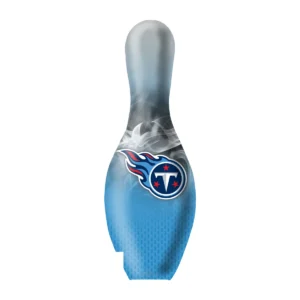 OTB NFL Tennessee Titans On Fire Bowling Pin front view
