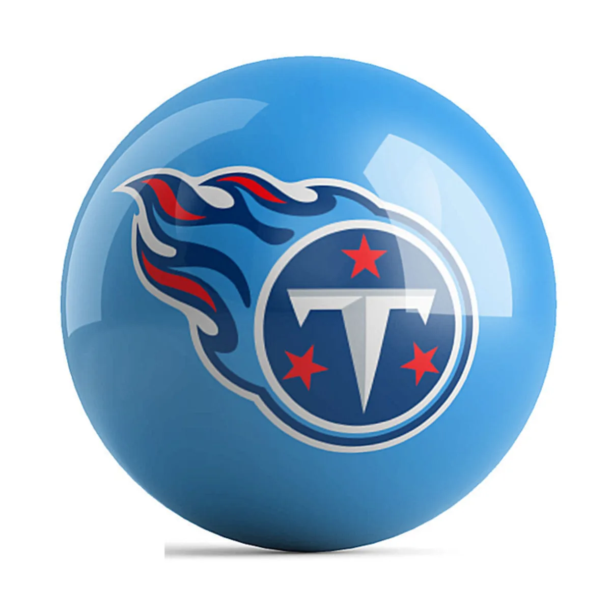 OTB NFL Tennessee Titans Team Logo Bowling Ball front view