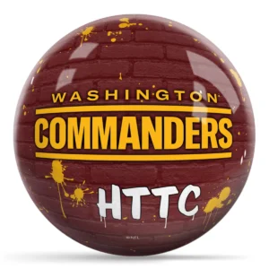 OTB NFL Washington Commanders Graffiti Wall Bowling Ball back view