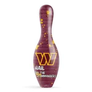 OTB NFL Washington Commanders Graffiti Wall Bowling Pin front view