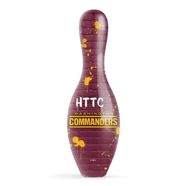 OTB NFL Washington Commanders Graffiti Wall Bowling Pin back view