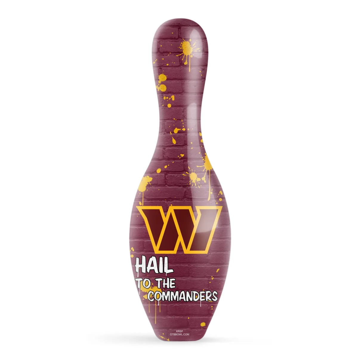 OTB NFL Washington Commanders Graffiti Wall Bowling Pin