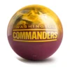 OTB NFL Washington Commanders On Fire Bowling Ball front view