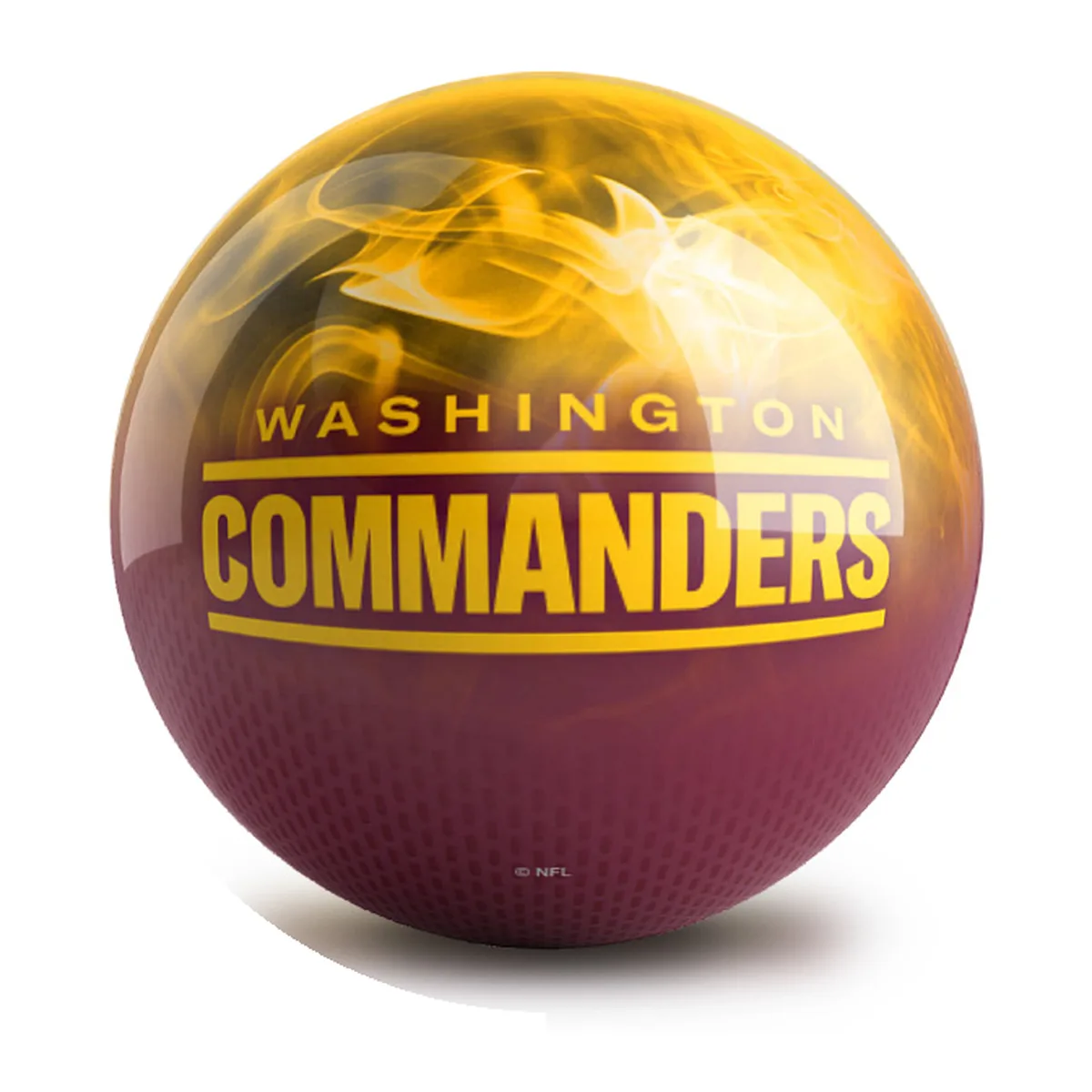 OTB NFL Washington Commanders On Fire Bowling Ball