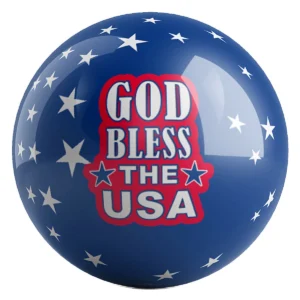 God Bless the USA v2 bowling ball front
