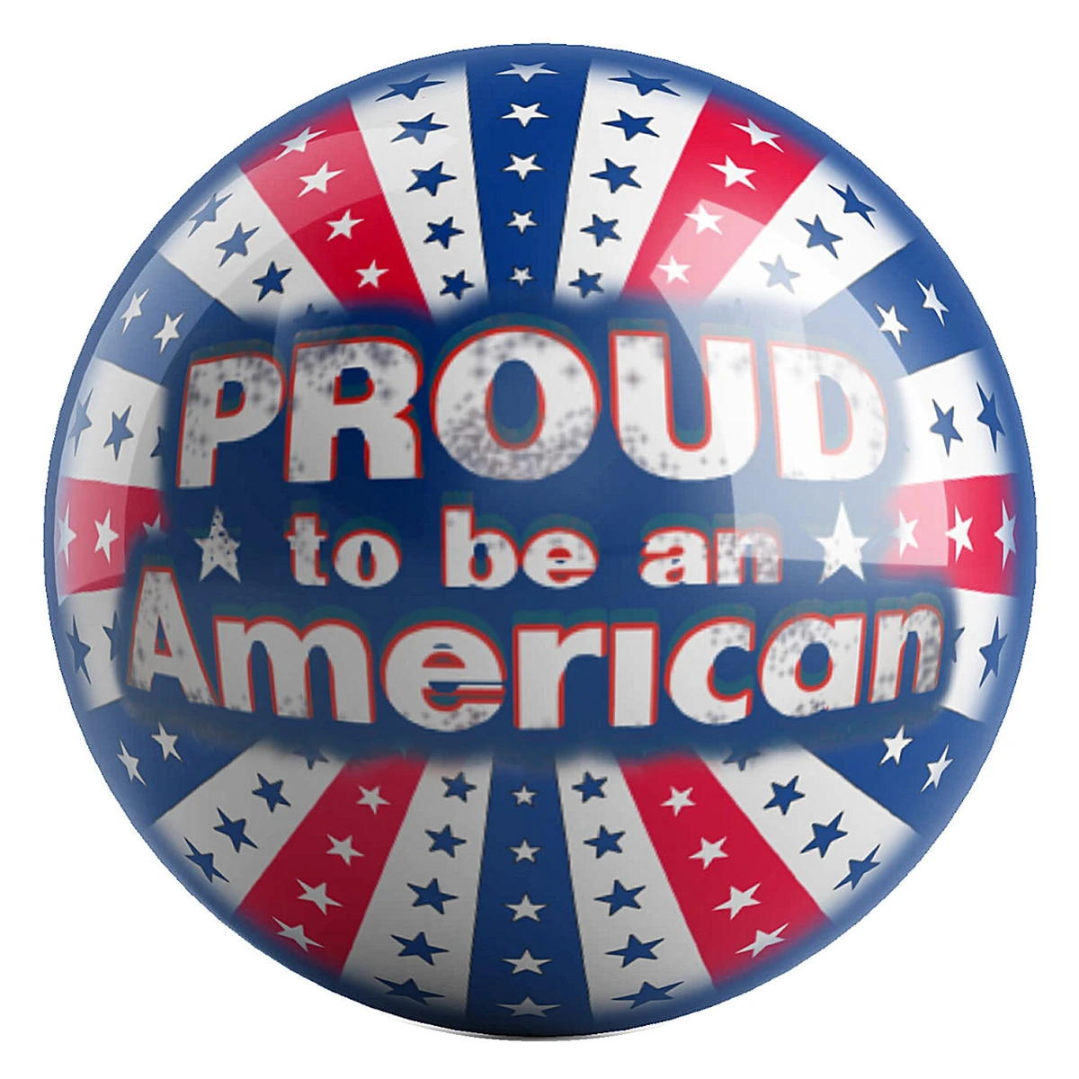 Proud To Be An American bowling ball front