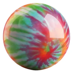 Peace, Love, Rock 'n Roll bowling ball back