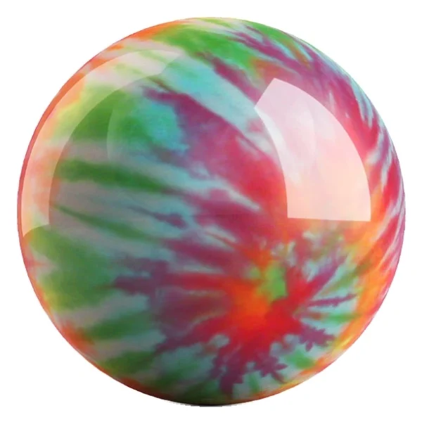 Peace, Love, Rock 'n Roll bowling ball back