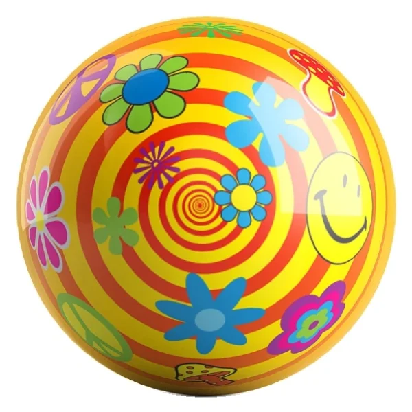Don't Worry Be Happy bowling ball back