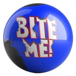 Bite Me bowling ball front