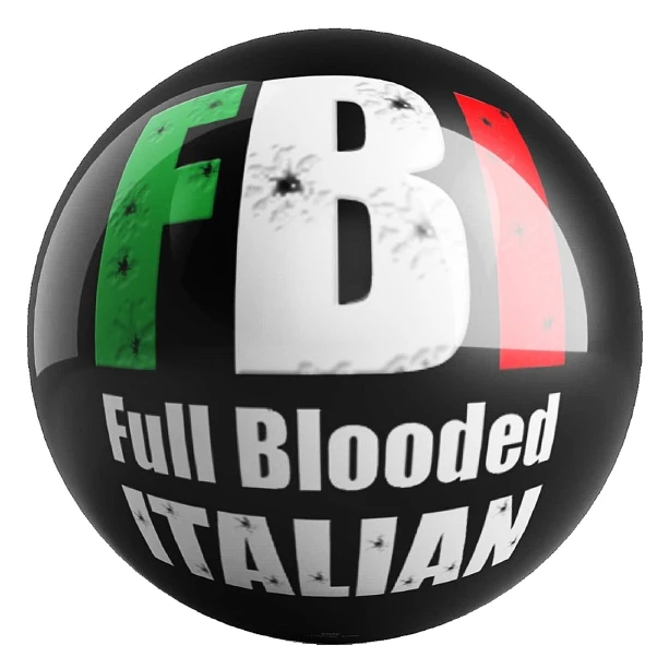 FBI - Full Blooded Italian bowling ball front
