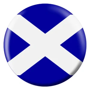 Scottish Flag bowling ball front