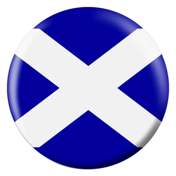 Scottish Flag bowling ball front