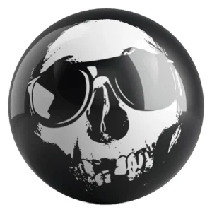 Cool Skull bowling ball front