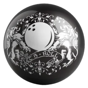 Let's Roll bowling ball front