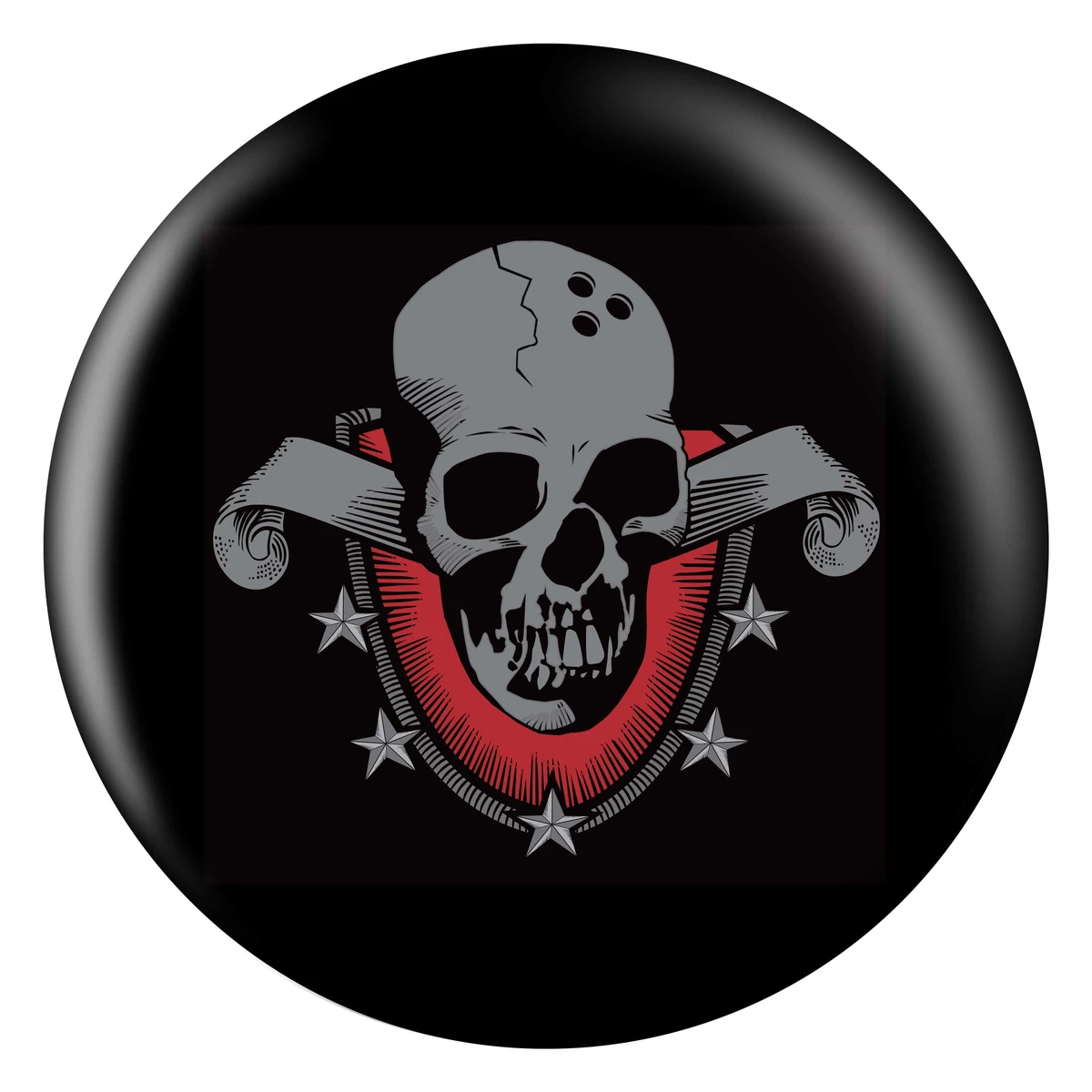 Skull Shield bowling ball front