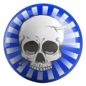 Screwed Skulls bowling ball front