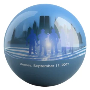 9/11 Heroes bowling ball back