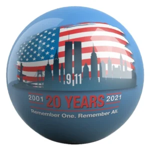 9/11 Heroes bowling ball front
