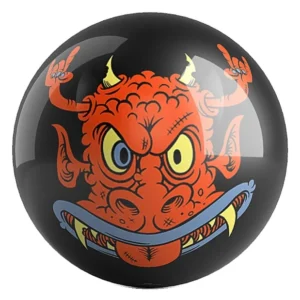 Devil bowling ball front