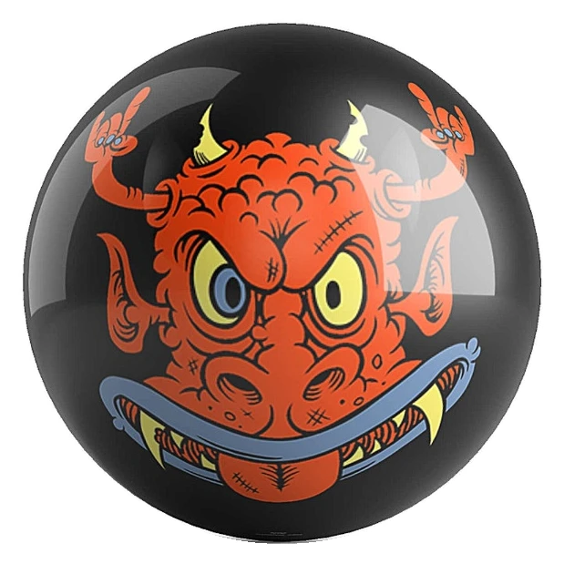 Devil bowling ball front