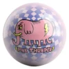Pink Thunder bowling ball front