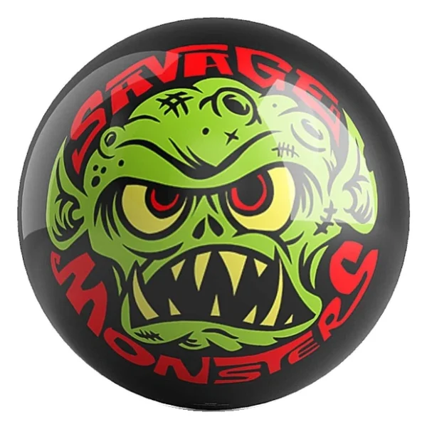 Savage Monsters bowling ball front