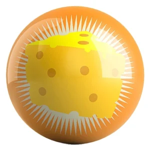 Cheese Ball bowling ball front