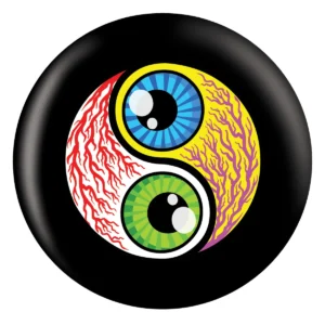 Yin and Yang bowling ball front