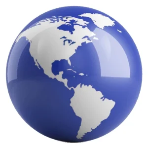 Globe bowling ball front