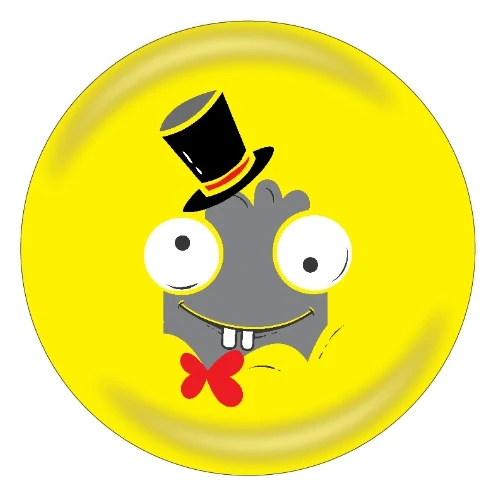 Man with a Big Hat bowling ball front