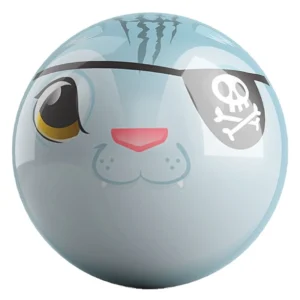 Blue Pirate Cat bowling ball front