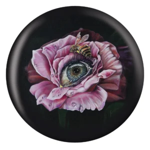 Eyeball Bee bowling ball front