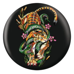 Tiger Snake bowling ball front