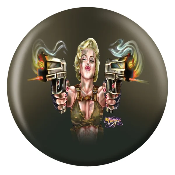 Double Guns bowling ball back